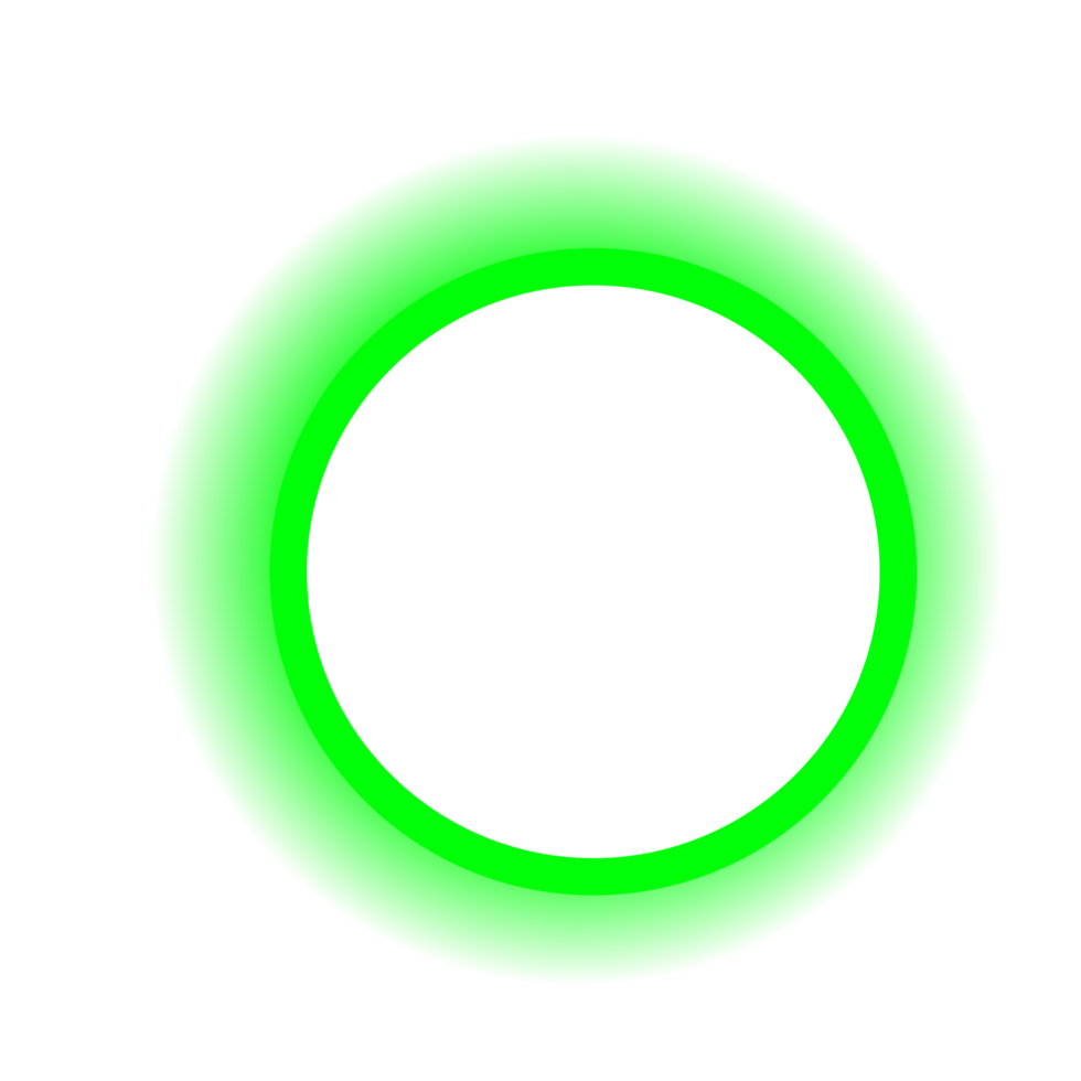 The circle is green png