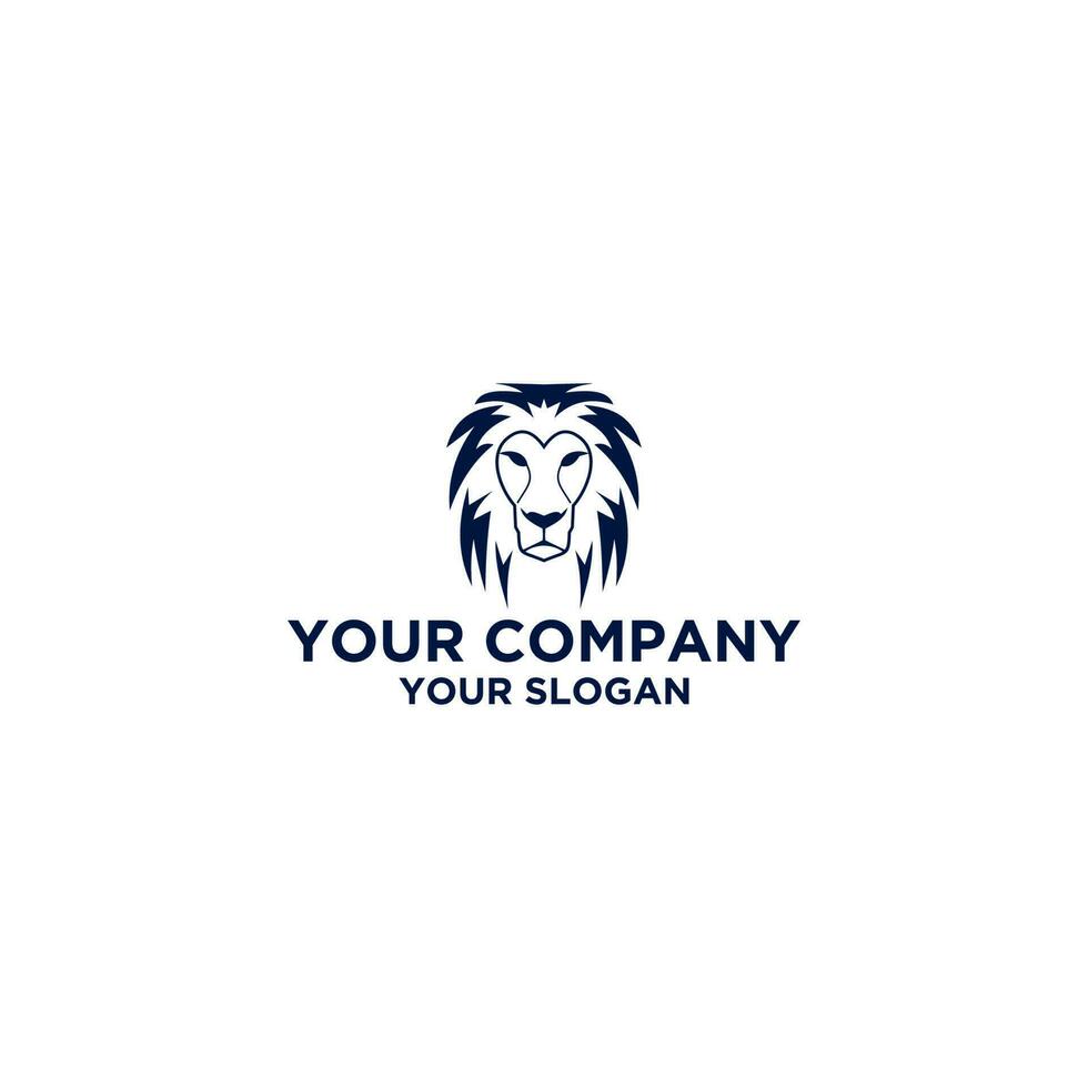 Lion Head Logo Design Vector