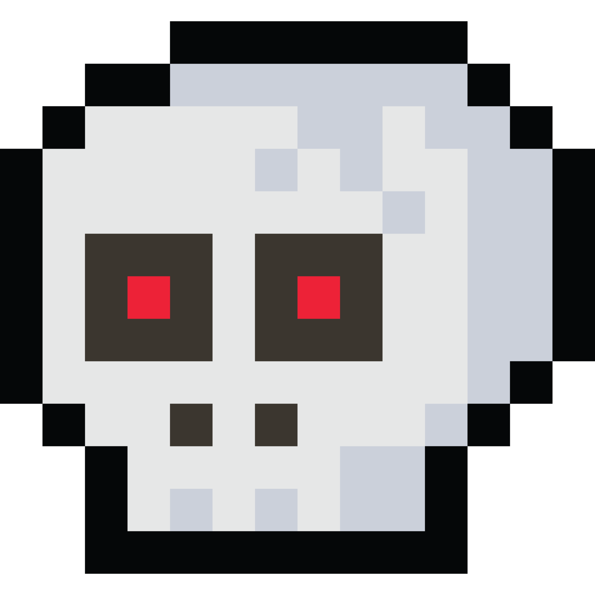 Skull Pixel Art, Halloween Pixel Art