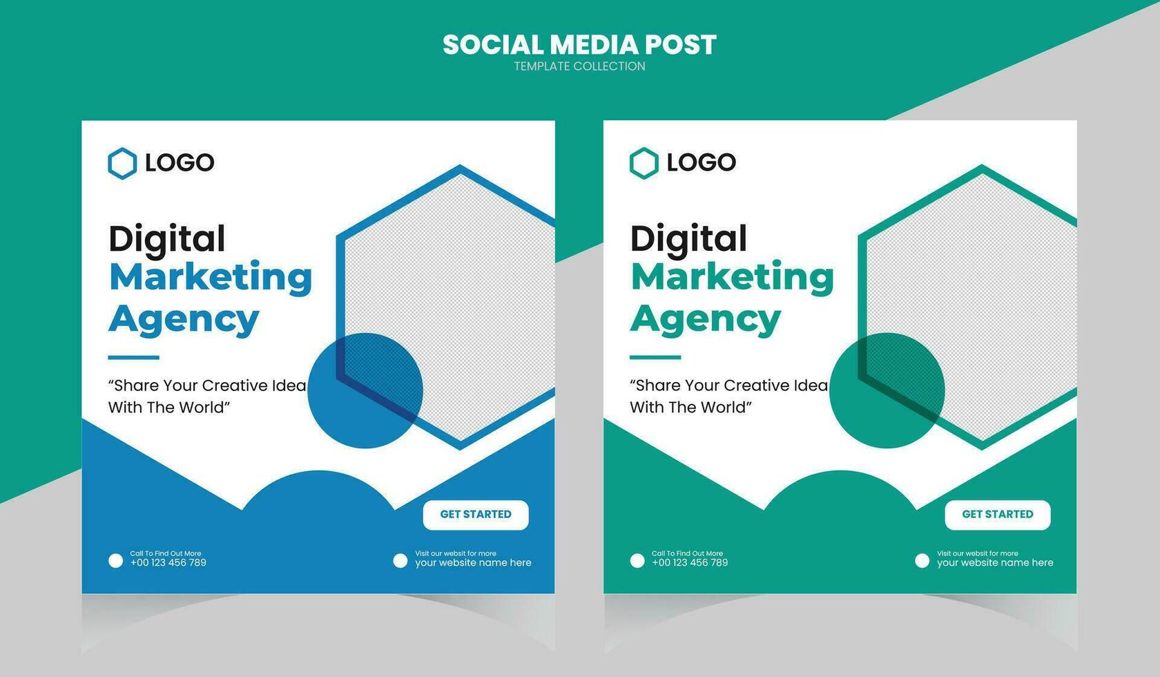 Corporate Social Media Post vector