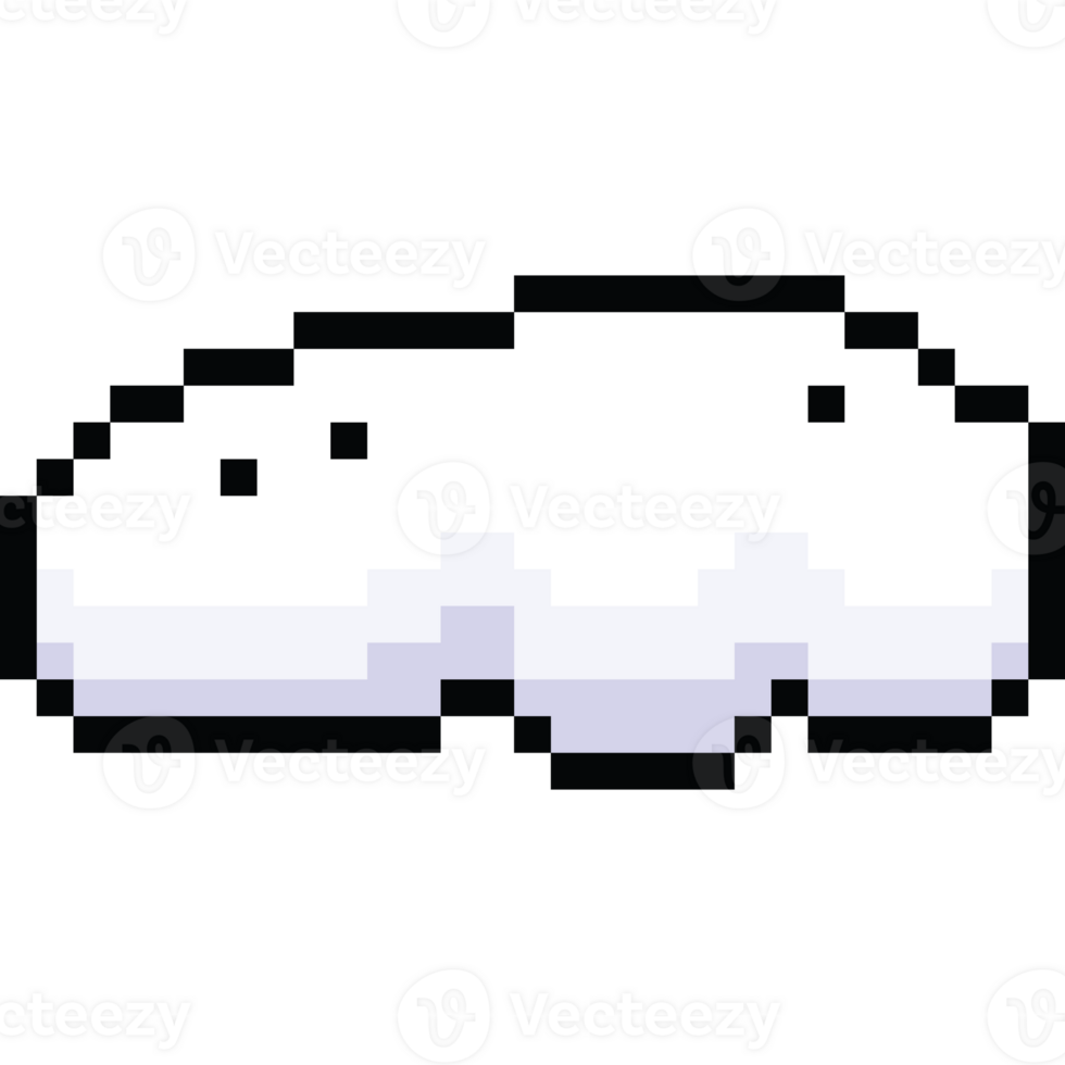 Pixel art 8bit cloud png