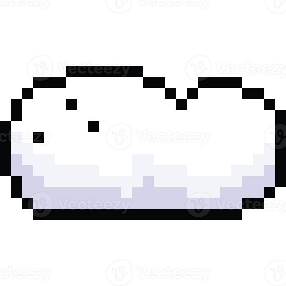 Pixel art 8bit cloud png