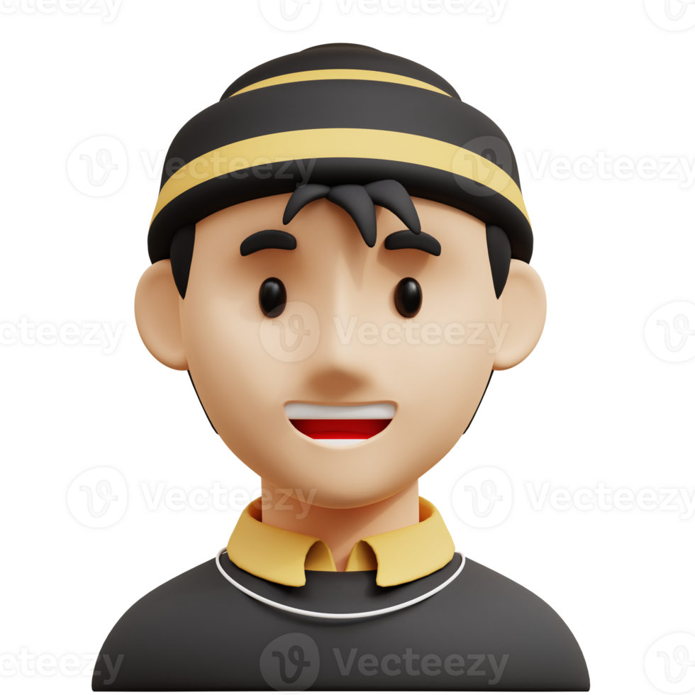 asiático Adolescente chico 3d avatar personaje ilustraciones png