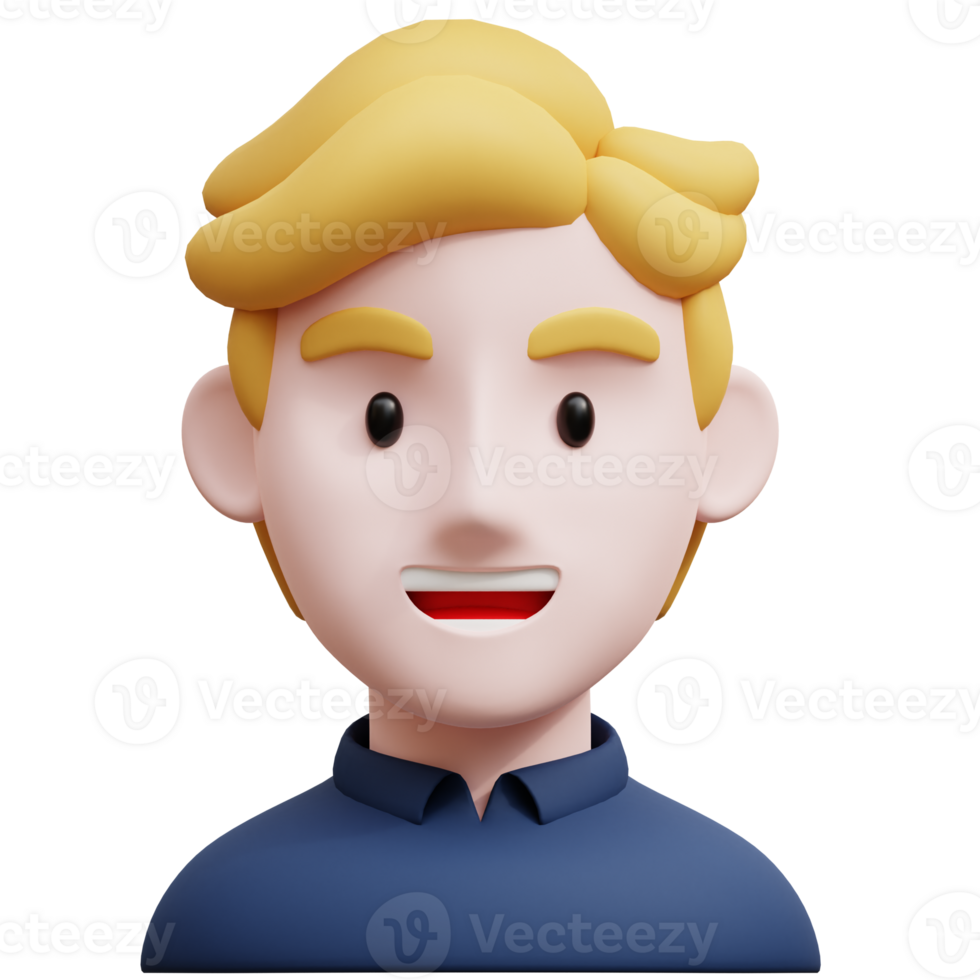 American white guy 3D Avatar Character Illustrations png