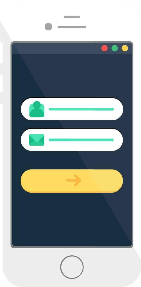 User Login Authentication Page Of Website vector
