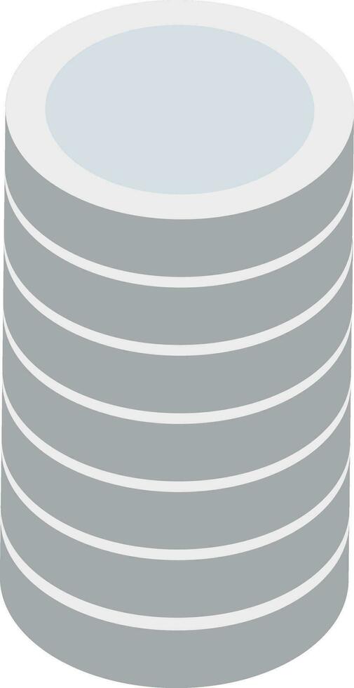 American Money Silver Coins Stack vector