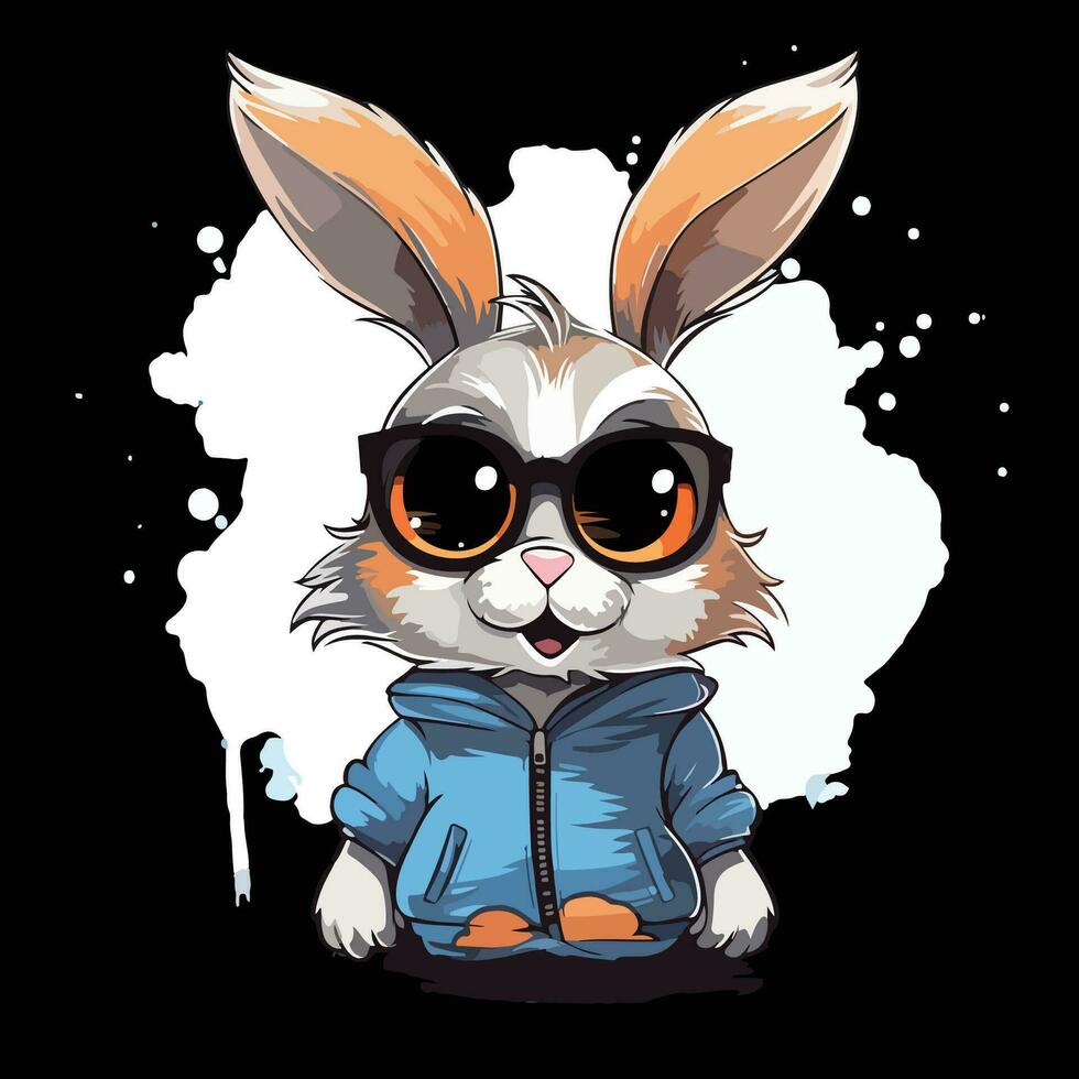 personaje Conejo dibujos animados estilo vector