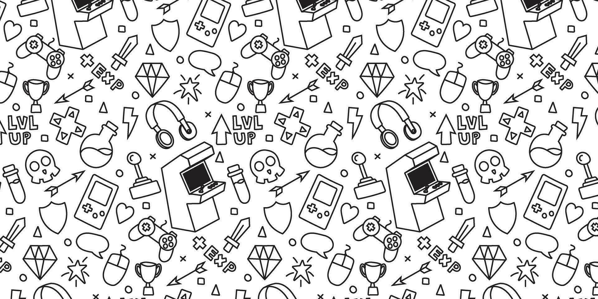 pattern game doodle vector