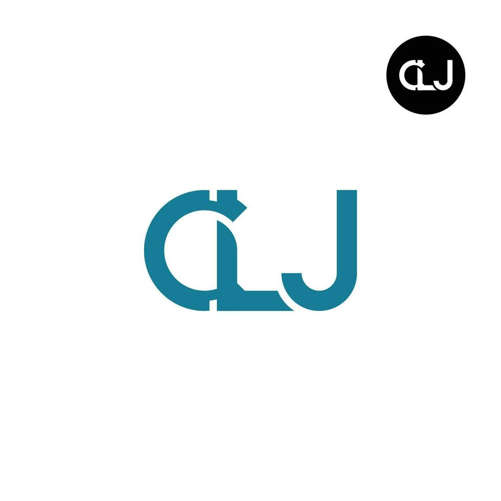 Letter CLJ Monogram Logo Design vector