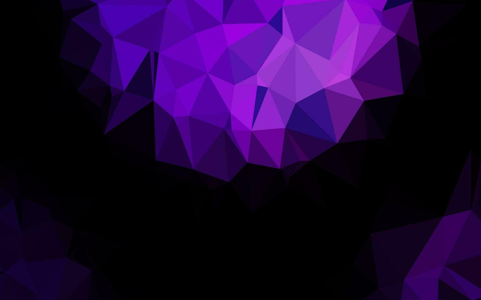 Dark Purple vector triangle mosaic cover.