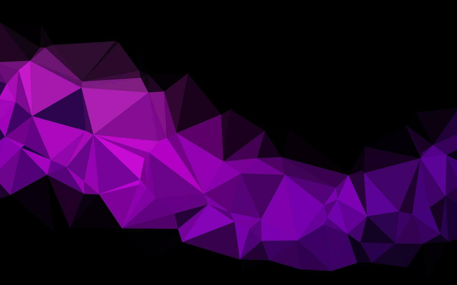 Dark Purple vector triangle mosaic texture.