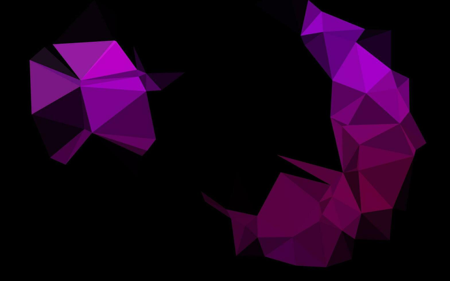 patrón poligonal de vector púrpura oscuro.
