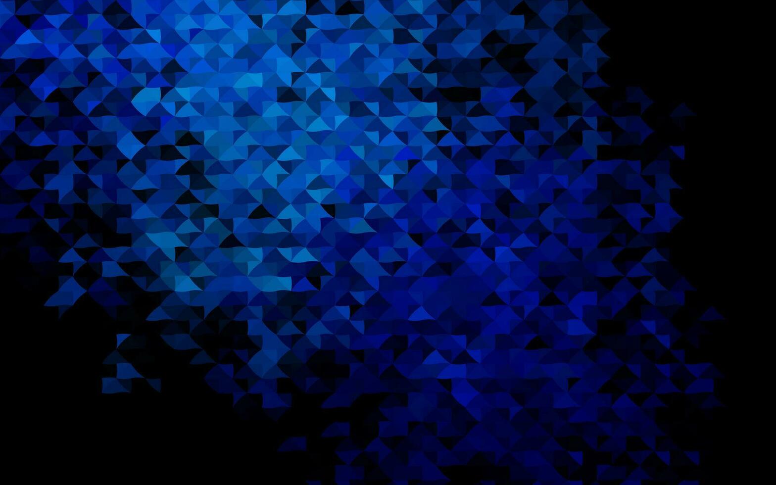 Dark BLUE vector background with triangles.