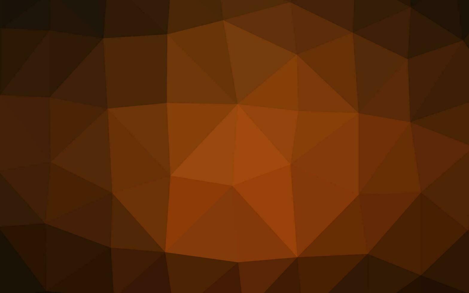 Dark Yellow, Orange vector abstract polygonal cover.