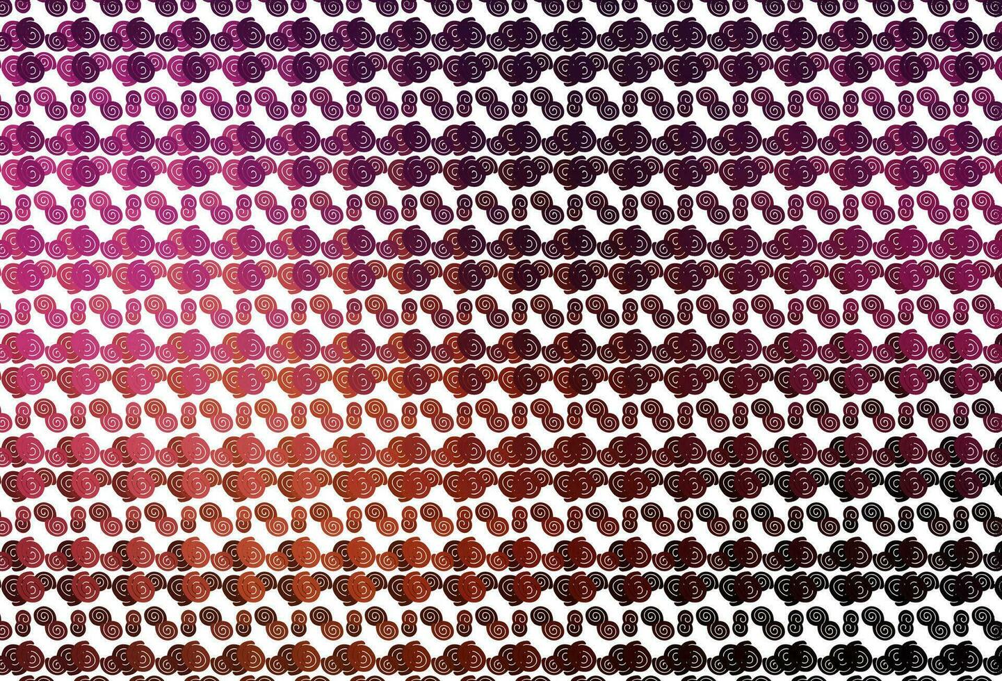 Light Pink, Yellow vector pattern with curved circles.