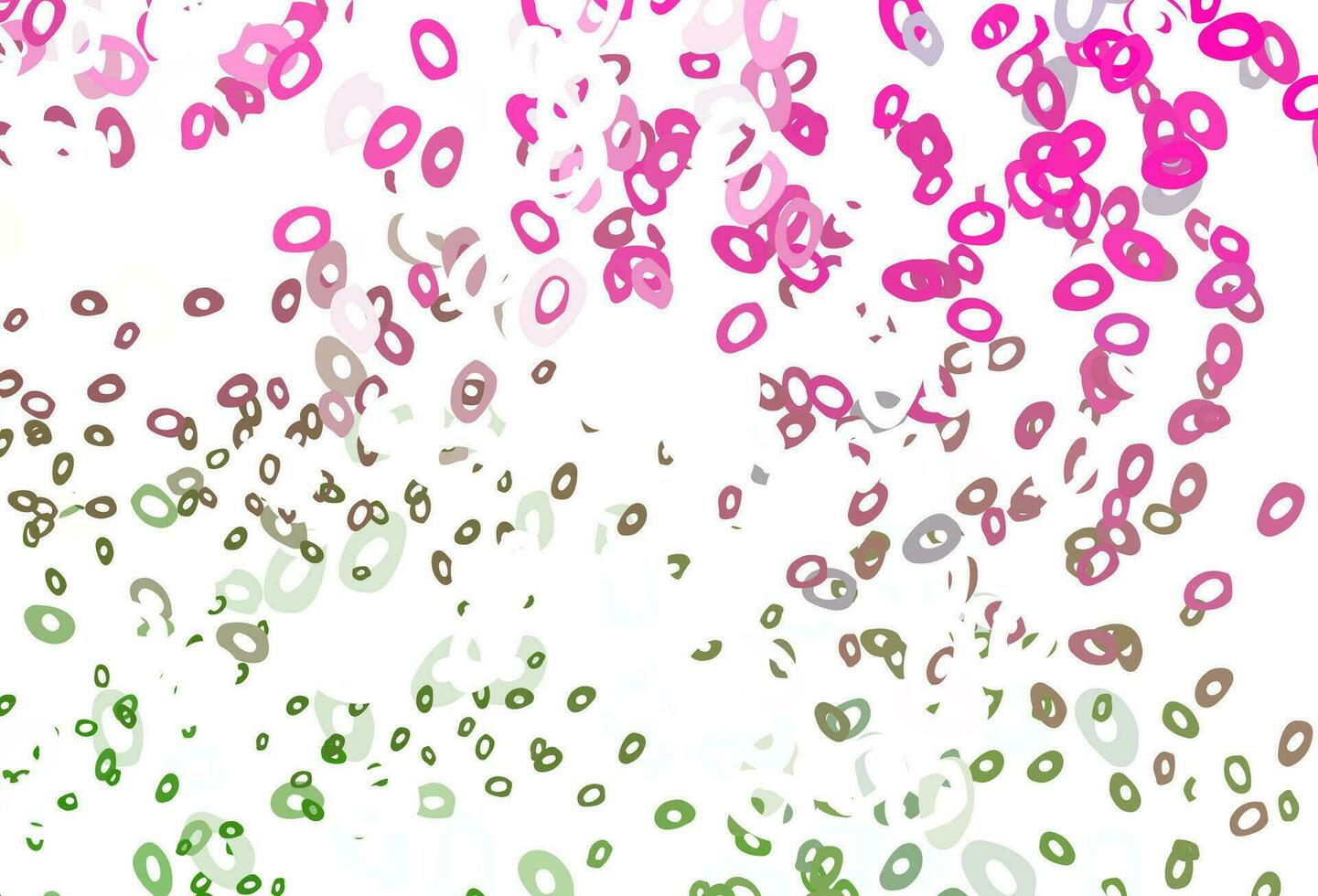 Light Pink, Green vector cover with spots.
