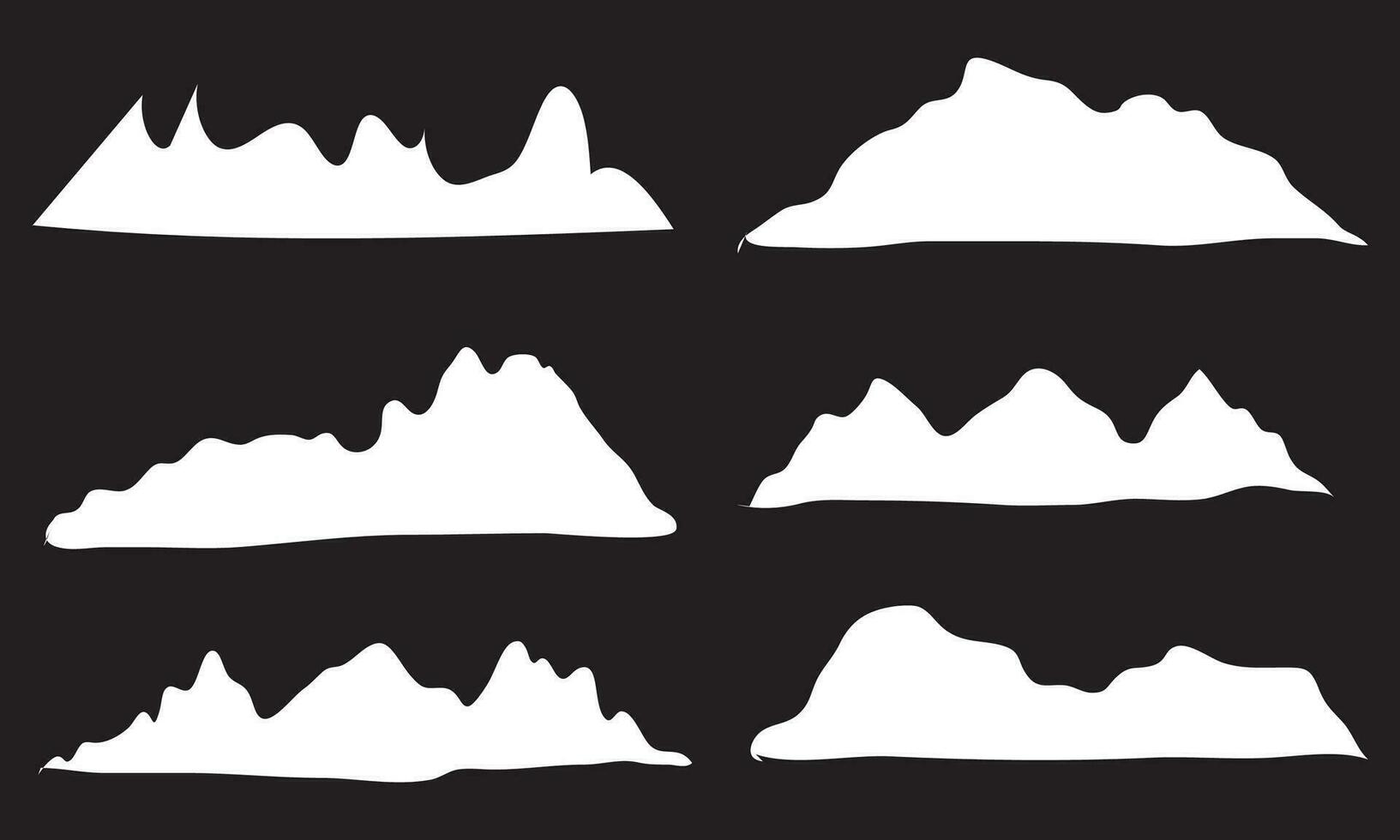 Mountain Vector icons Set mountain silhouette vector.Print