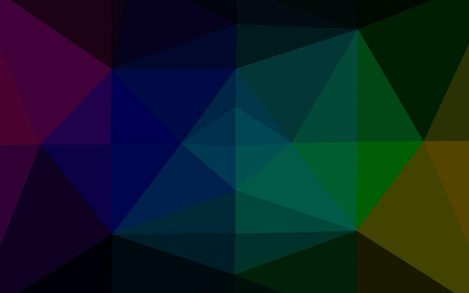 Dark Multicolor, Rainbow vector polygon abstract backdrop.