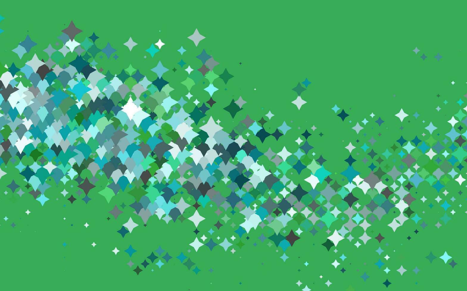 Light Blue, Green vector template with sky stars.