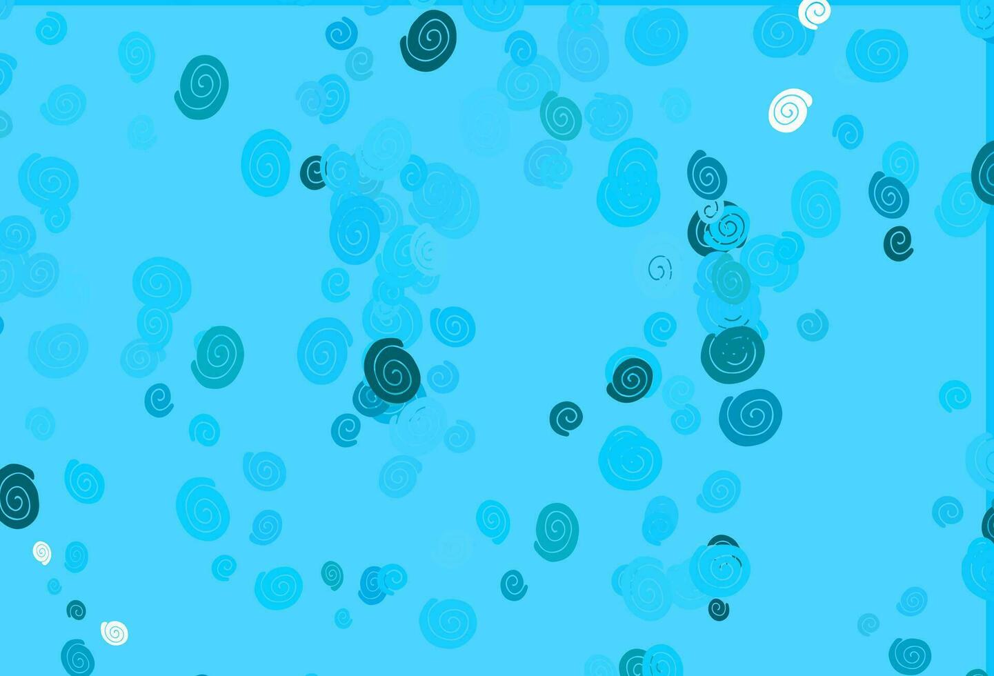 Light BLUE vector background with liquid shapes.