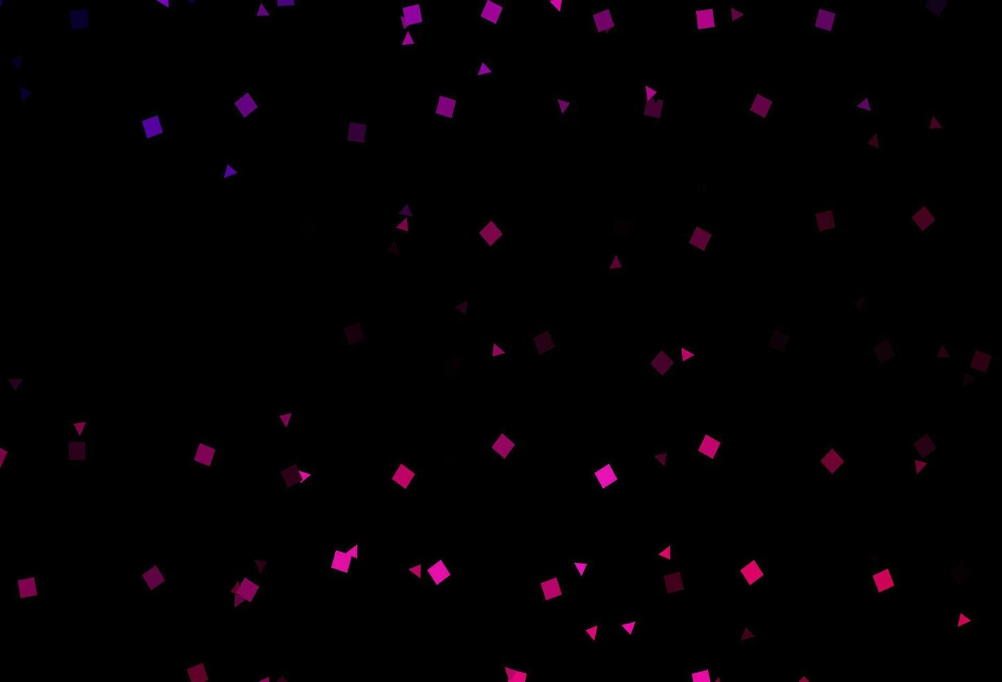 Dark Pink vector backdrop with lines, circles, rhombus.