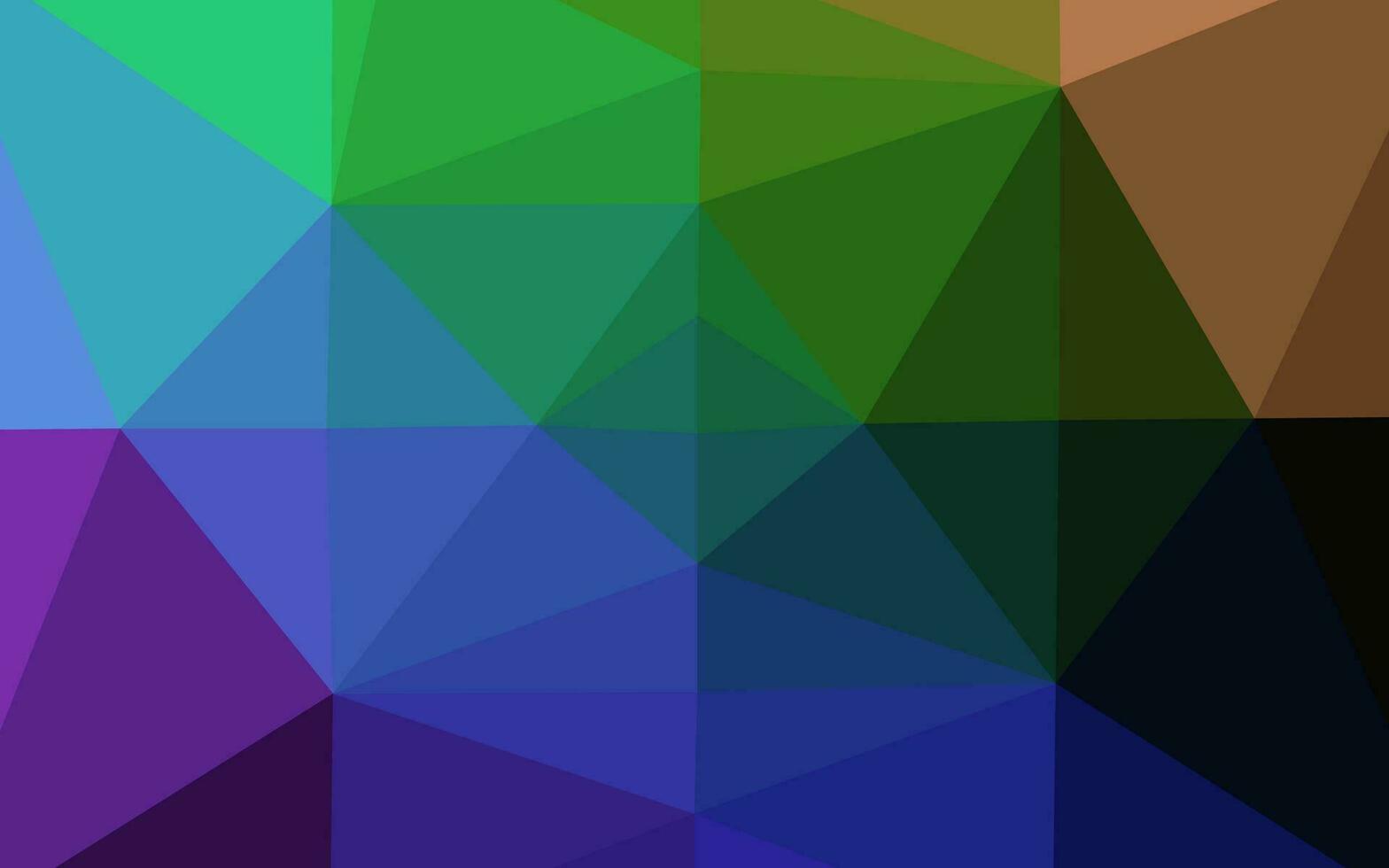 multicolor oscuro, diseño poligonal abstracto del vector del arco iris.