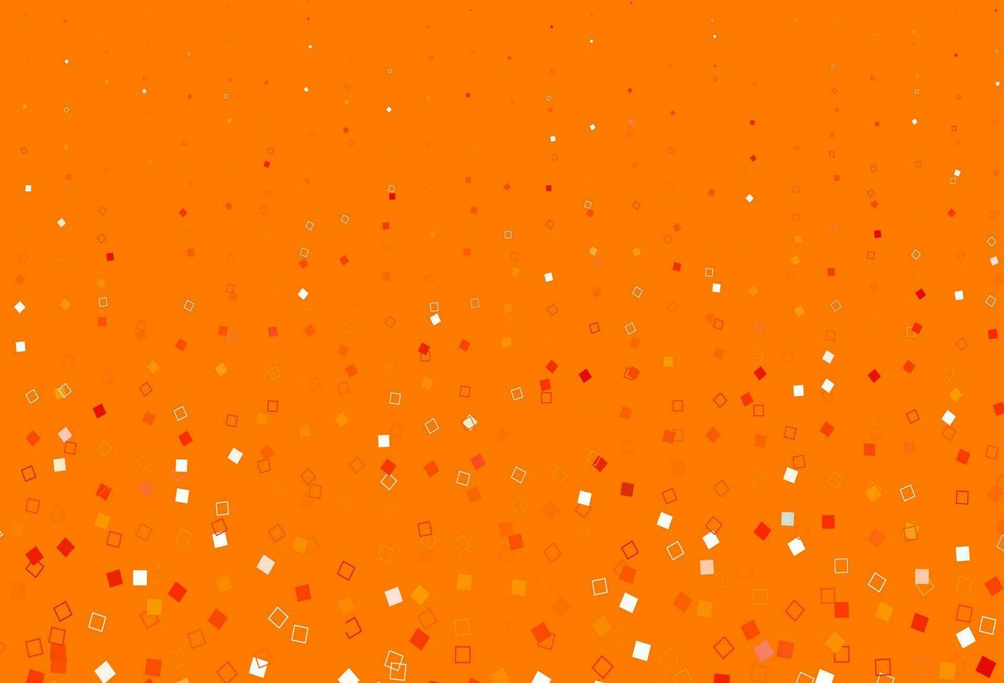 Telón de fondo de vector naranja claro con líneas, rectángulos.