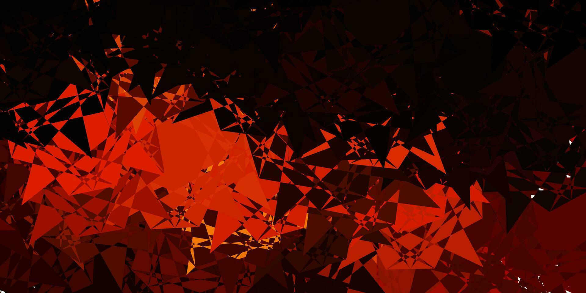 Dark Pink vector background with polygonal forms.