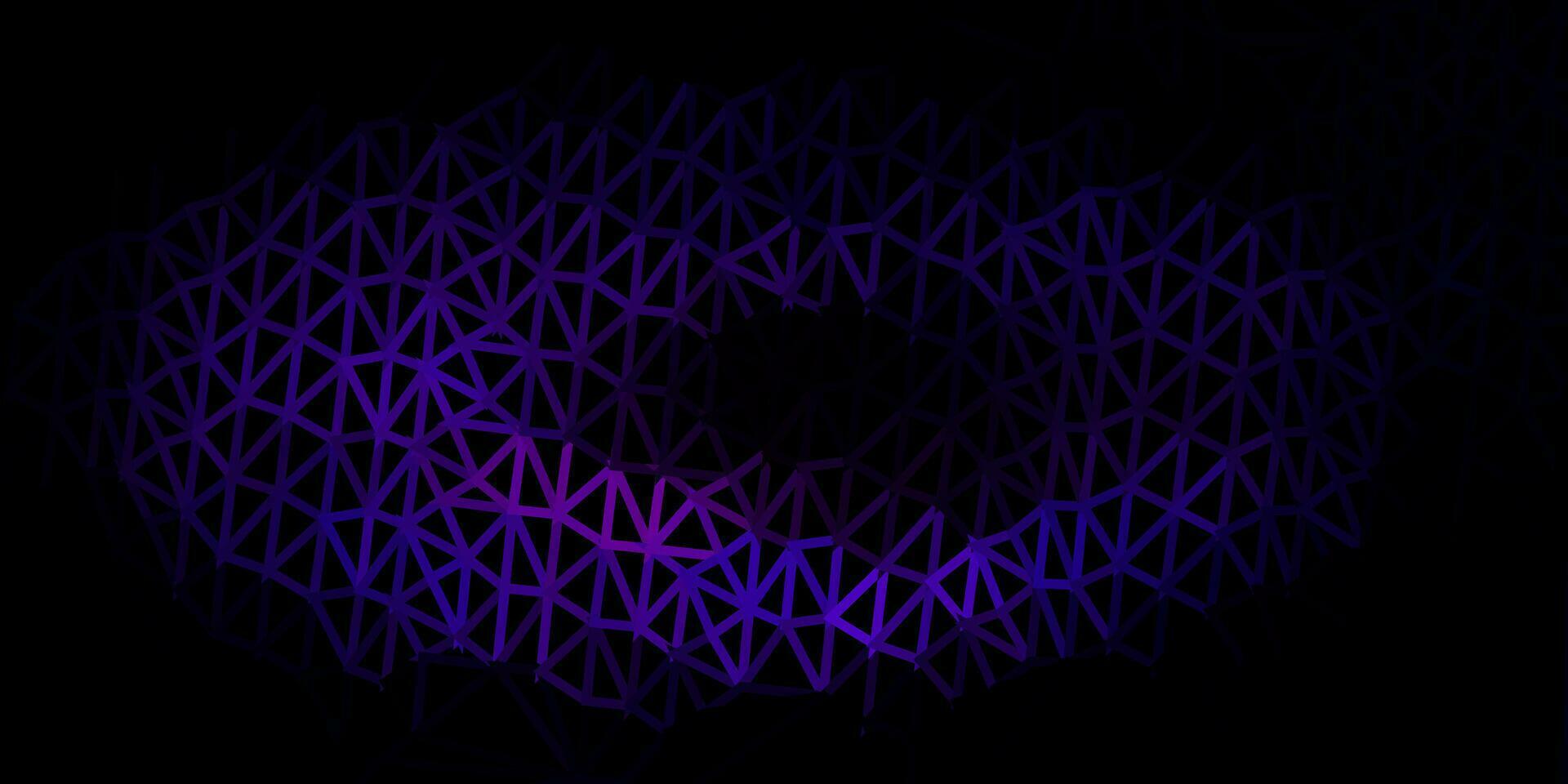 Dark pink vector abstract triangle backdrop.