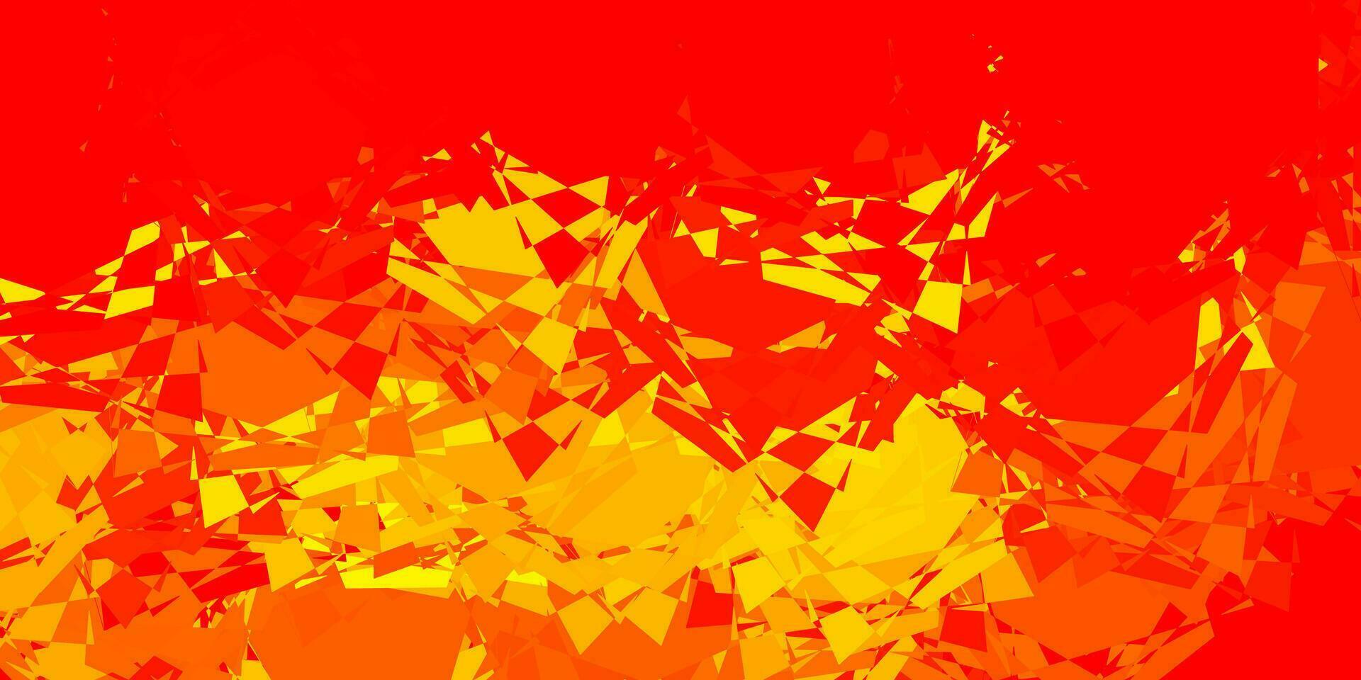 Light Orange vector background with triangles.