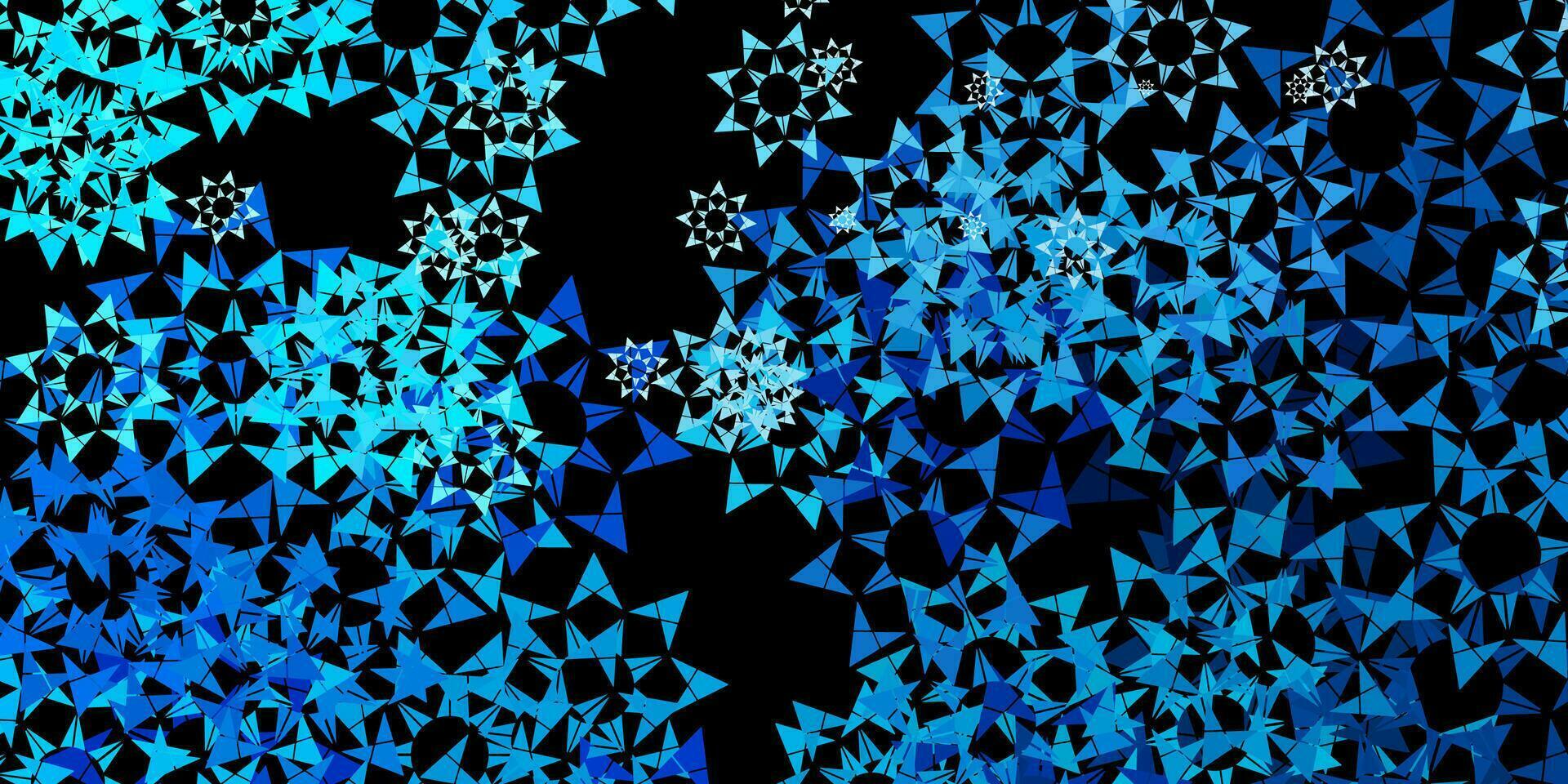 textura de vector azul oscuro con estilo triangular.