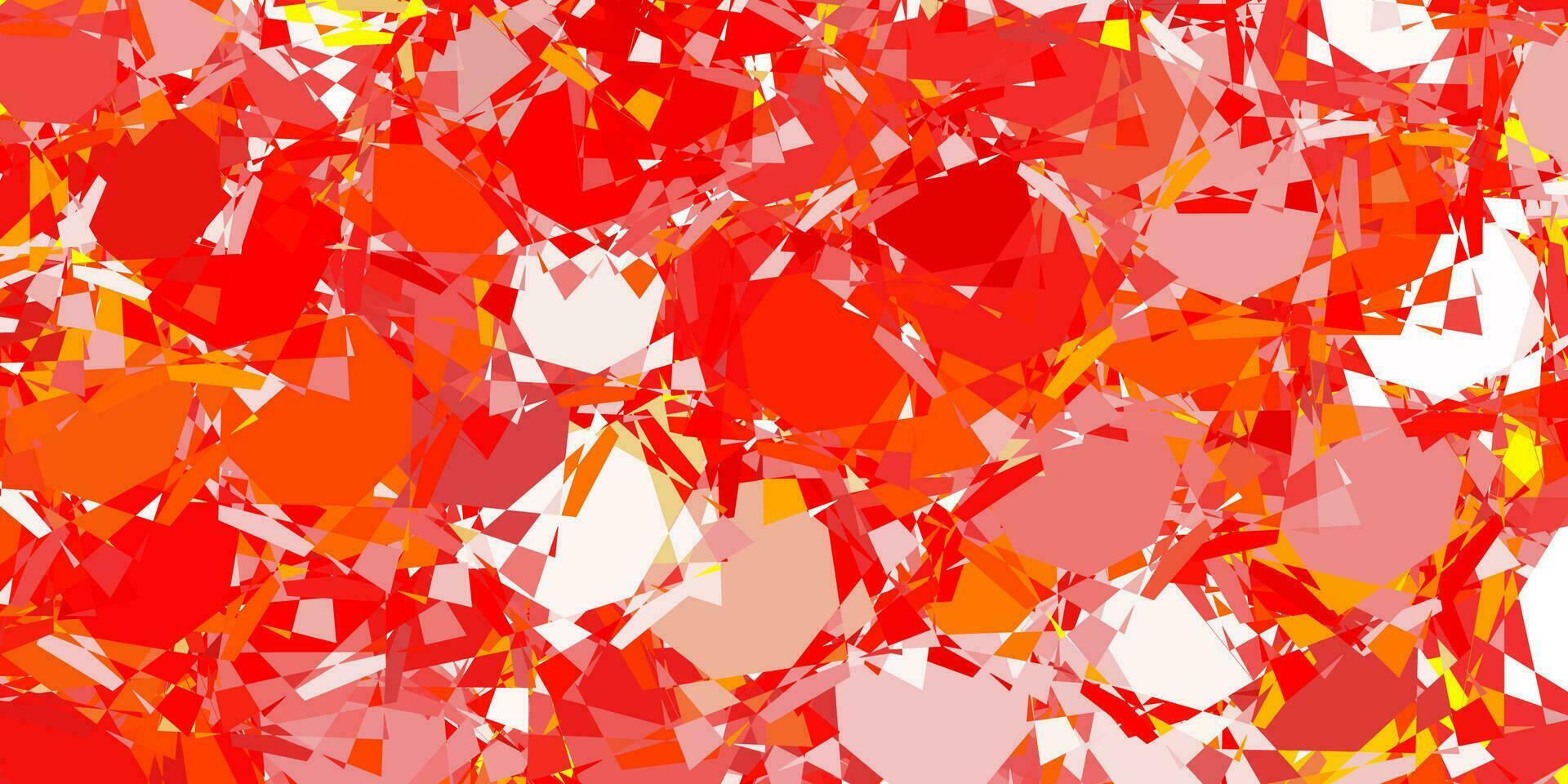 Light Orange vector texture with random triangles.