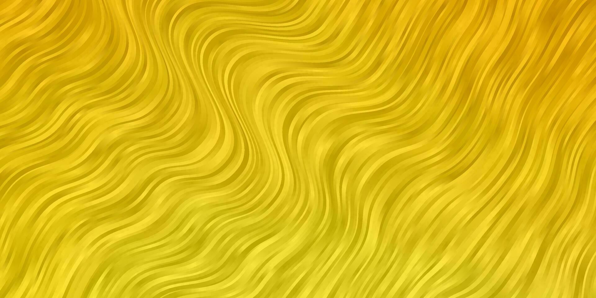 diseño de vector amarillo claro con curvas.