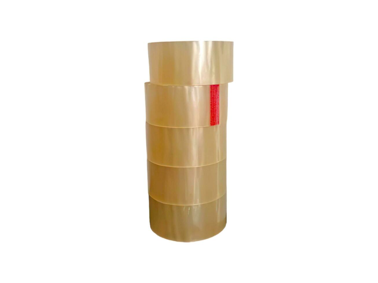 brown packing tape with white background photo