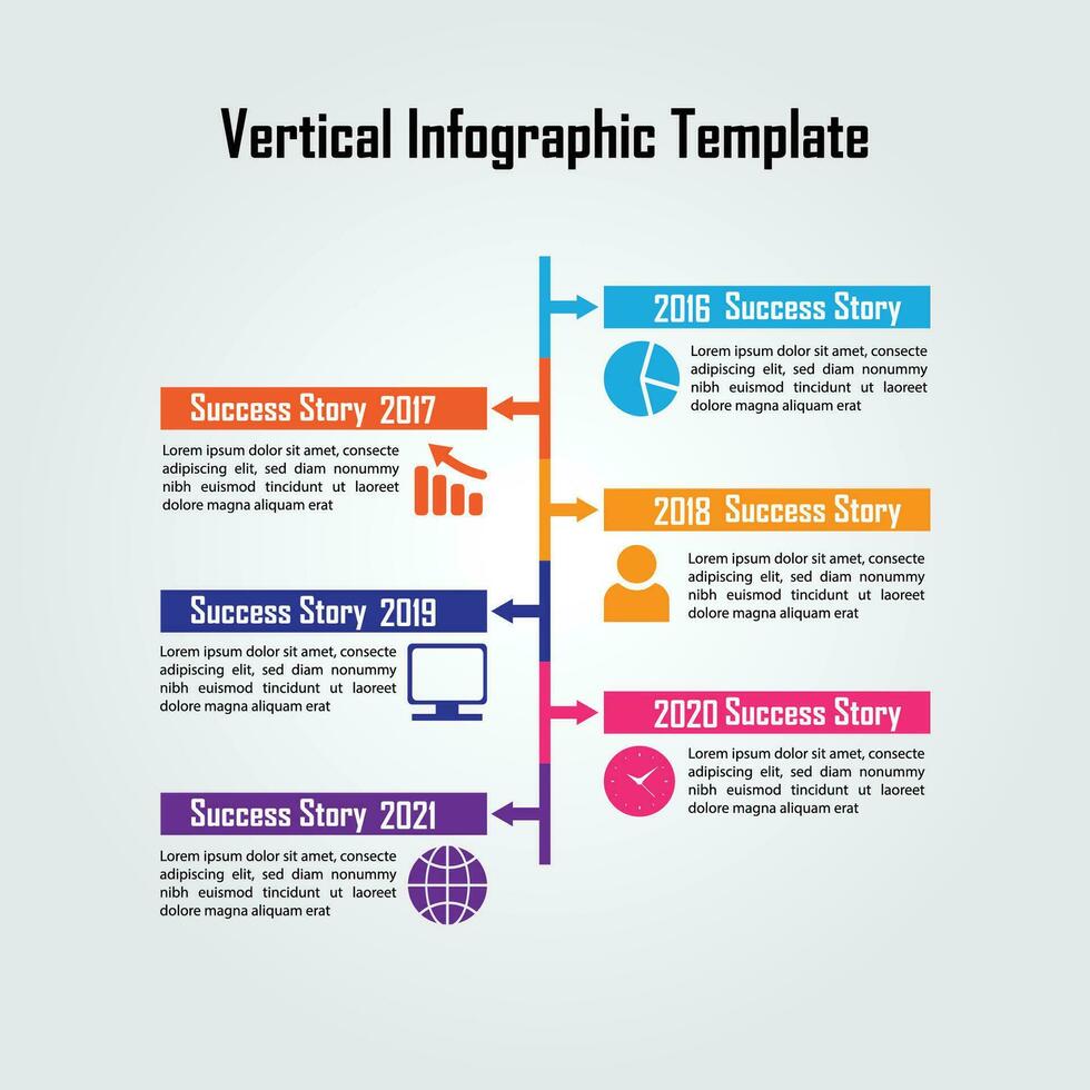 negocio infografía modelo para usted vector