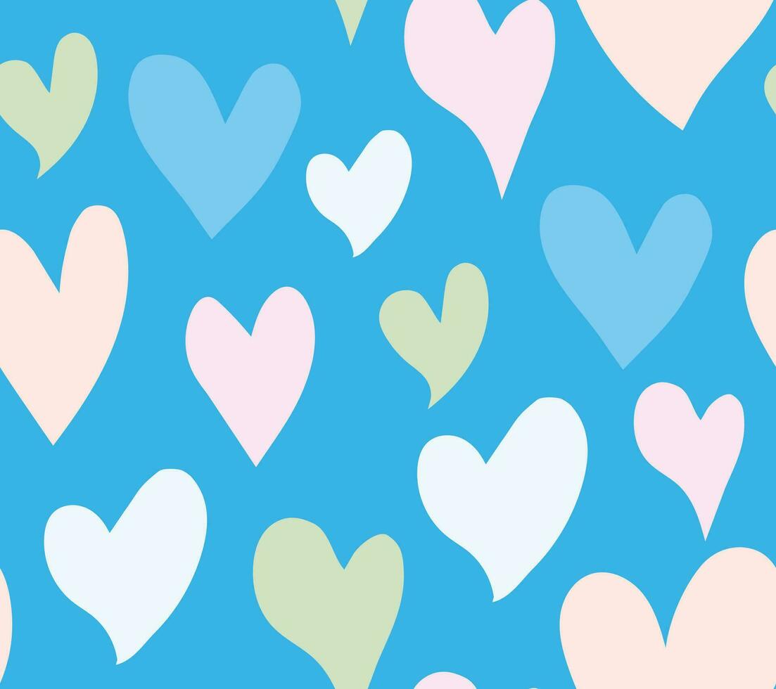 Hearts And Love Seamless Pattern vector