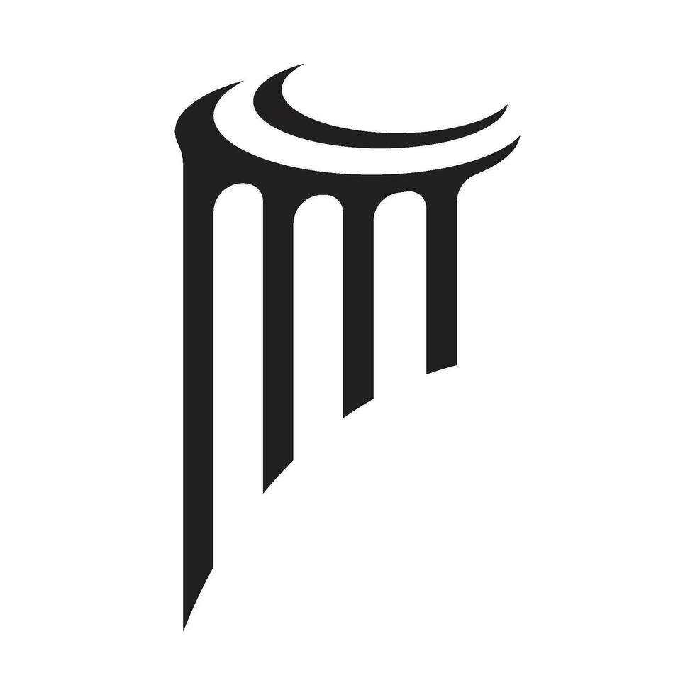 Column logo template vector