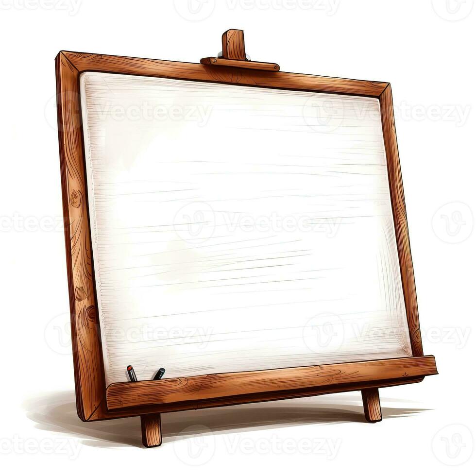 Class board illustration, back to school high quality ai image generated photo