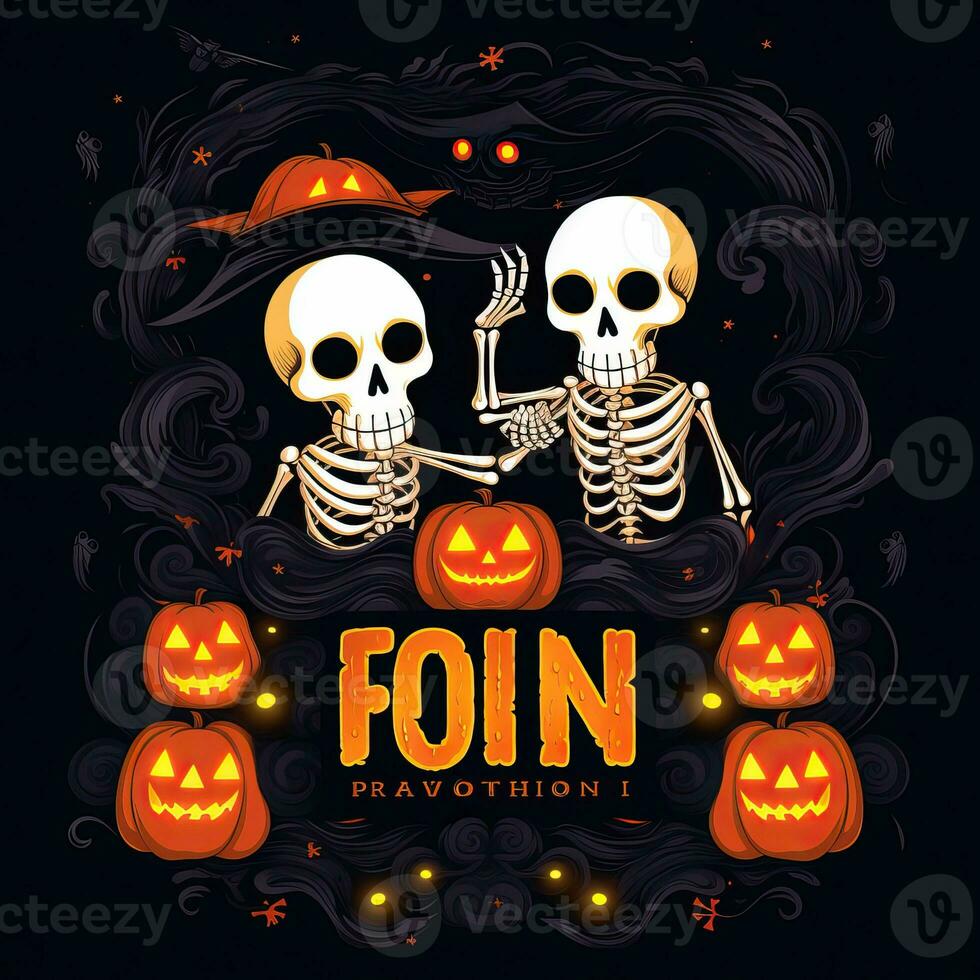 Cover for Halloween activity book for kids high quality ai generated image photo