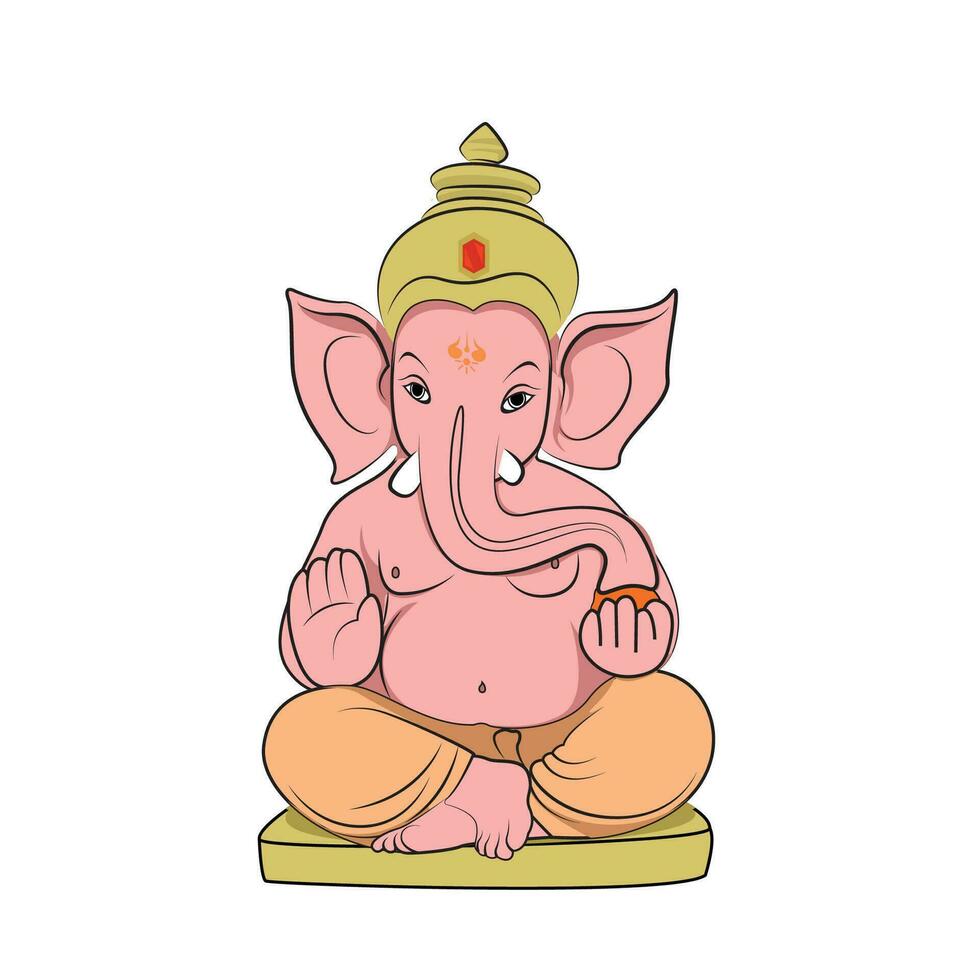 señor ganesha, ganpati vector ilustración