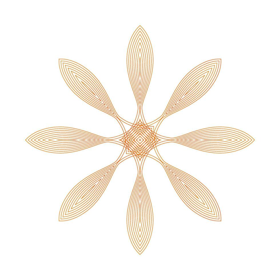 flower petal ornament vector
