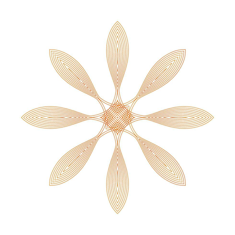 flor pétalo ornamento vector