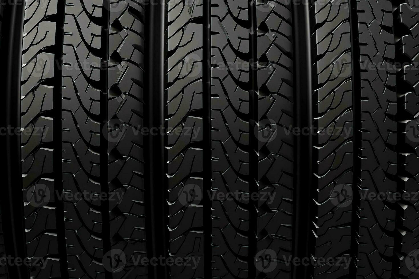 Seamless car tire tracks texture on white background with a seamless design photo