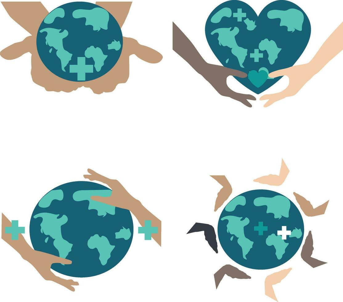 mundo humanitario día Pro vector