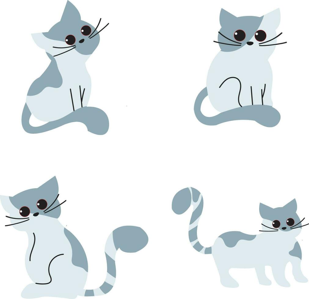 International Cat Day Vector Illustration. On August 8th