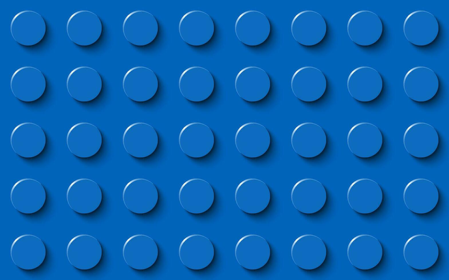 Blue plastic construction plate. Closeup plastic toy block. Abstract vector background. Seamless modern design