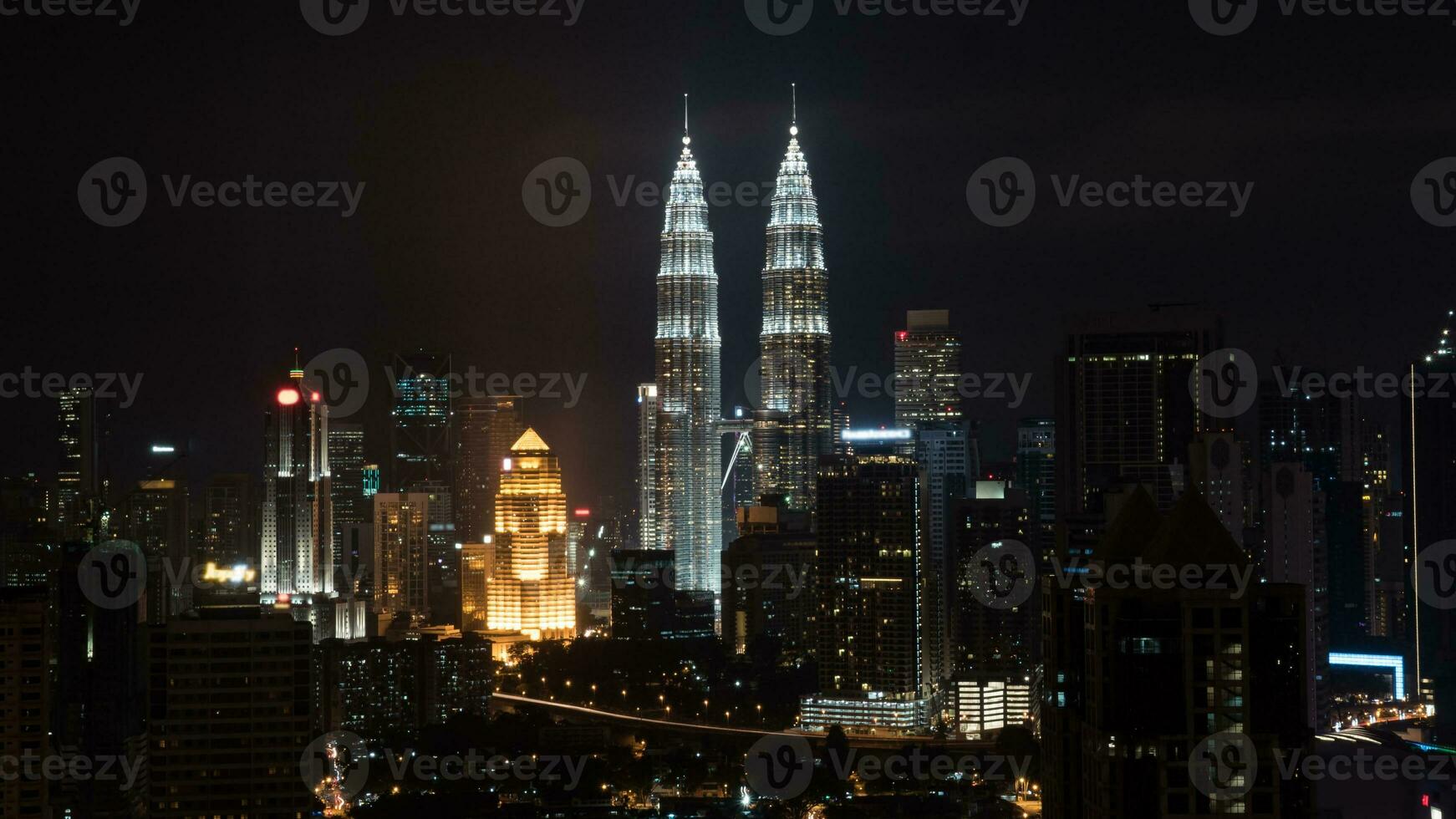 noche en kuala lumpur, Malasia foto