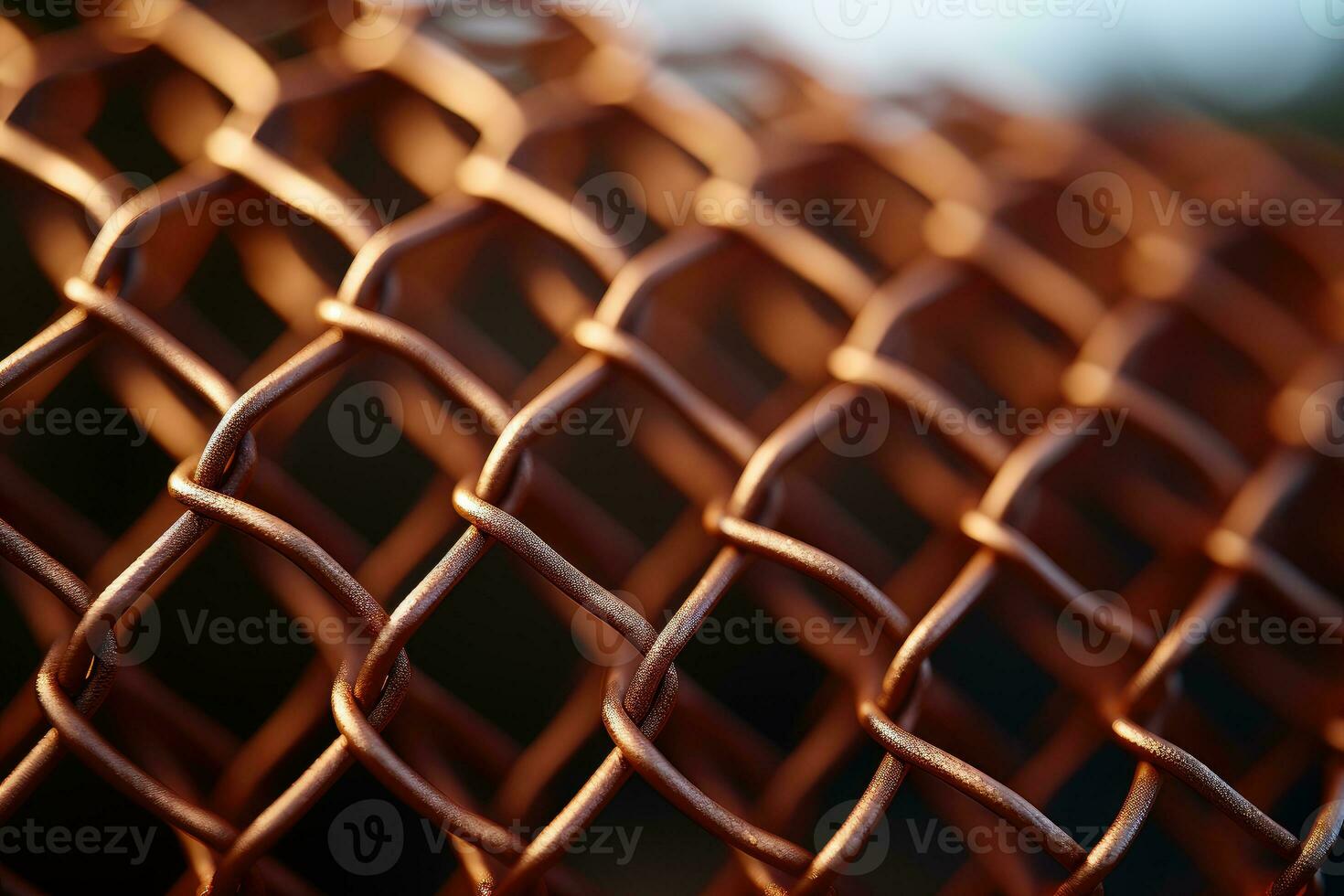 wooden mesh fence background and texture, AI Generated photo