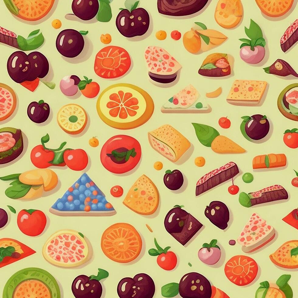 Foods  pattern abstract background photo