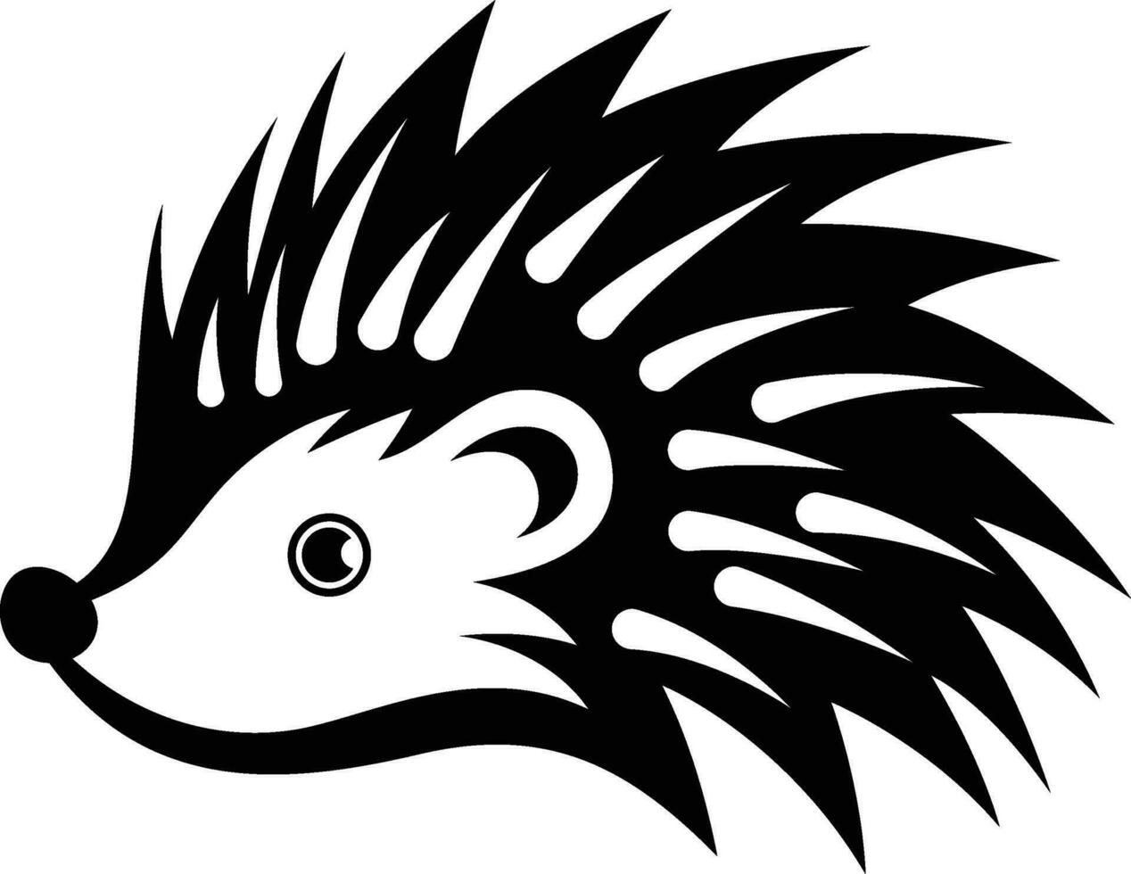 hedgehog head side view simple logo vector illustration , Urchin, hedgepig  , furze pig icon , company logo template  symbol stock vector image